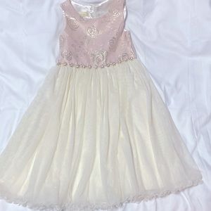Rose Gold American Princess Flower Girl Dress